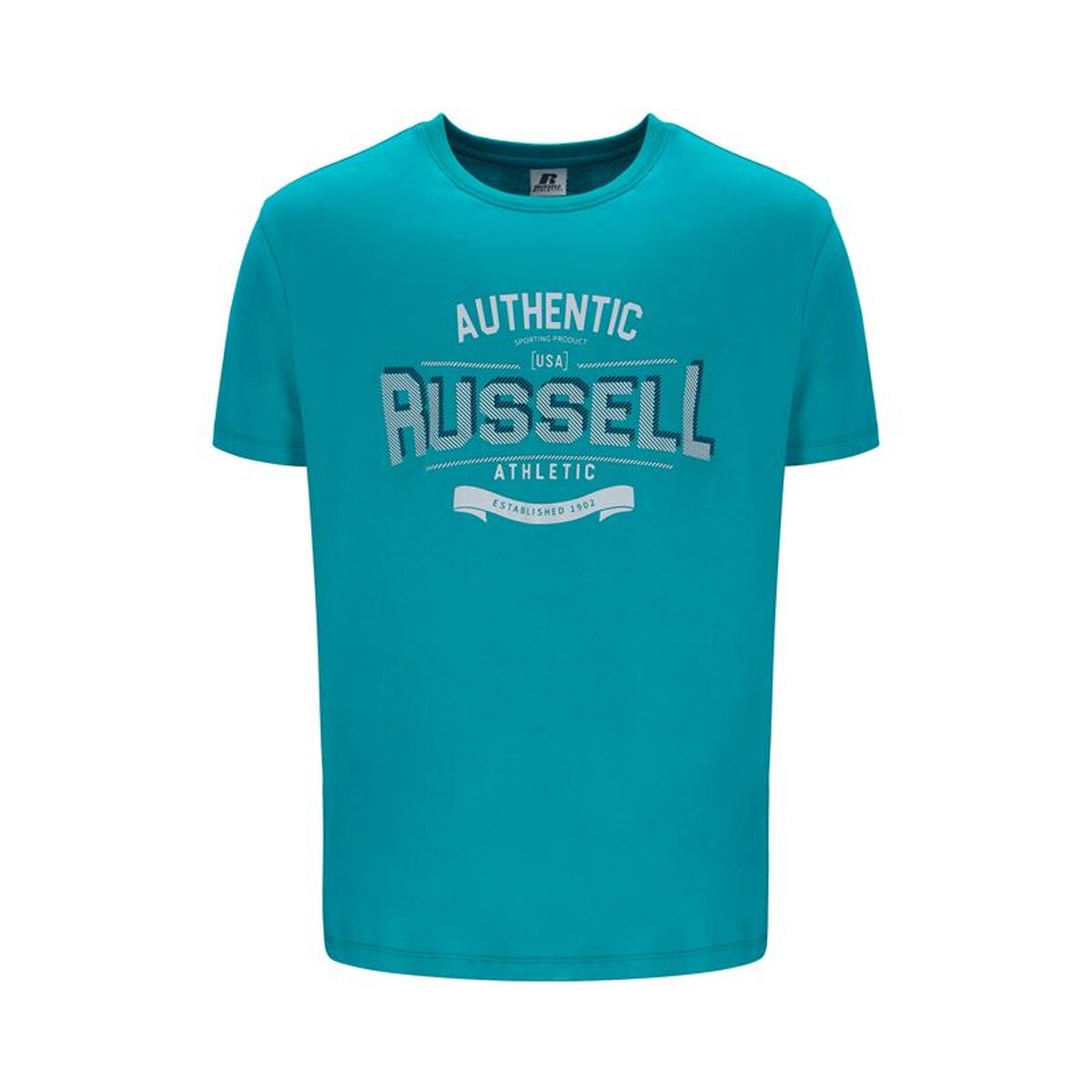 T-shirt med kortärm Herr Russell Athletic A30081-L6 146 Aquamarine (M)
