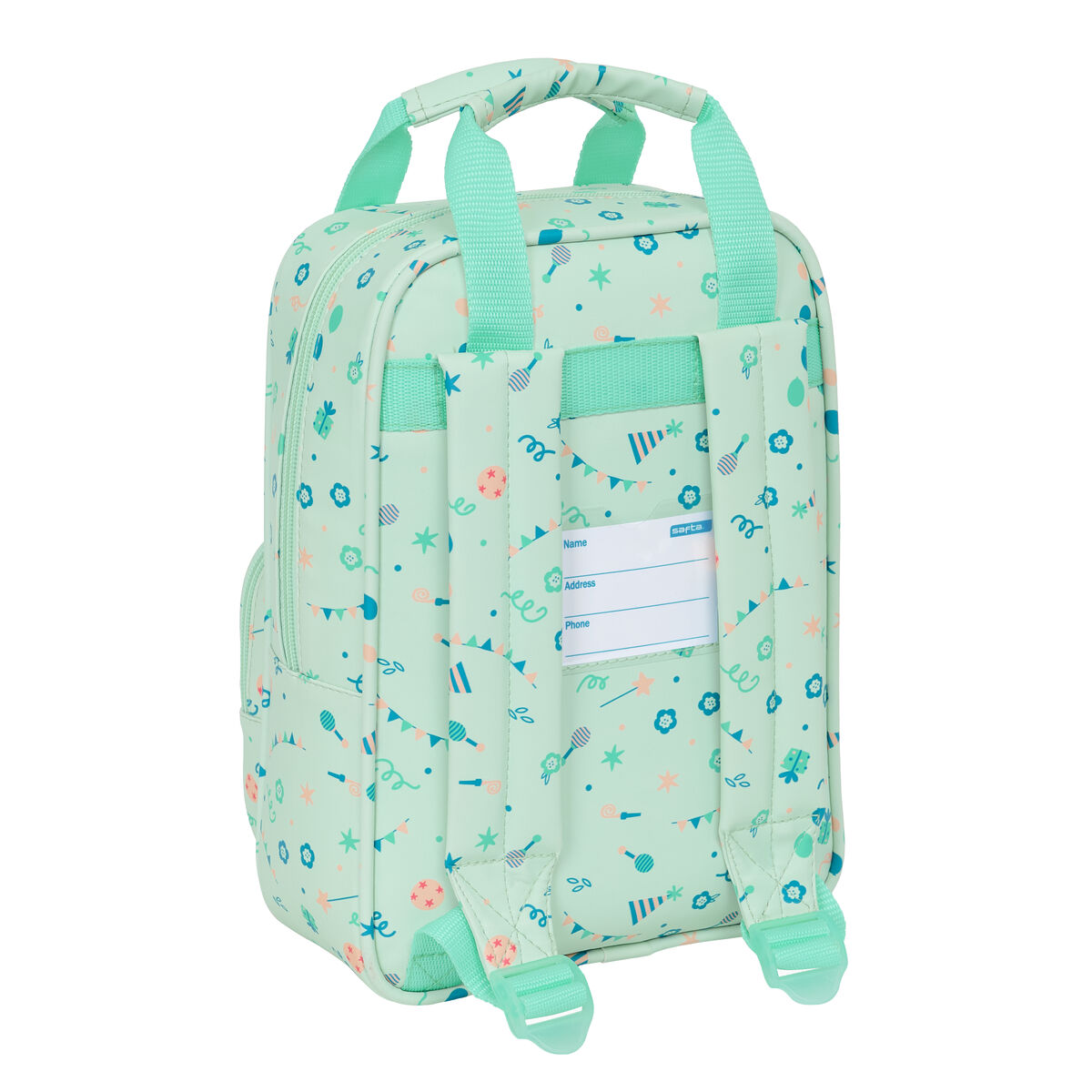 Barnryggsäck Safta Fiesta Grön 20 x 28 x 8 cm - 3