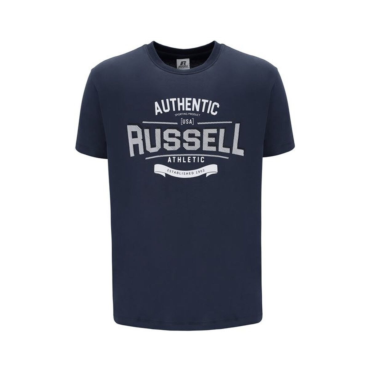 T-shirt med kortärm Herr Russell Athletic A30081-OB-155 Mörkblå (S)