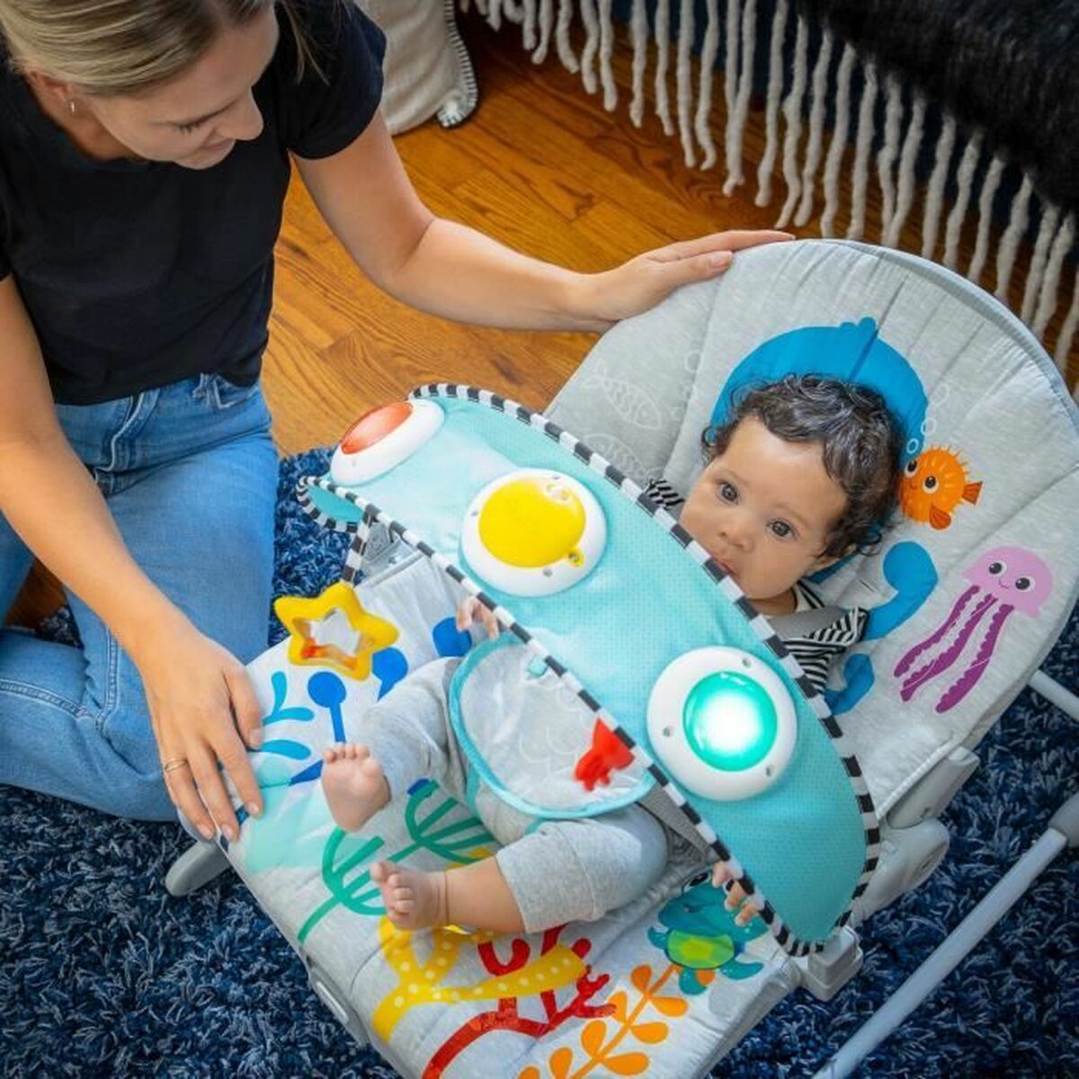 Hängmatta för bebis Baby Einstein Ocean Explorers Kick to It Opus Musical - 3