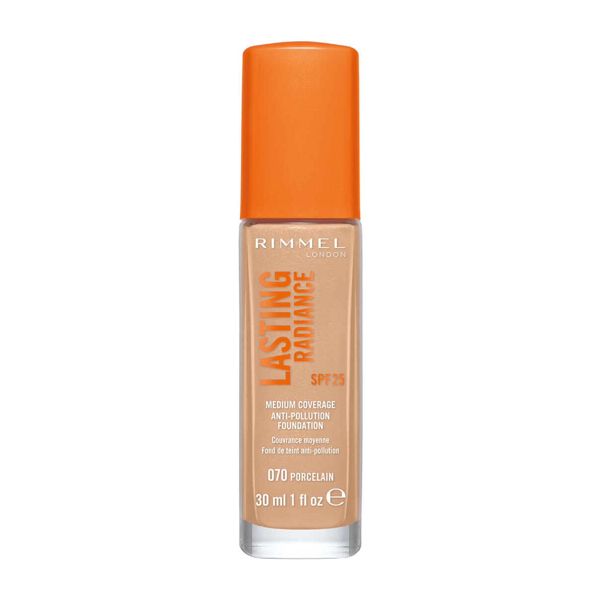 Foundationkräm Rimmel London Lasting Radiance 070 Porcelain 30 ml Spf 25