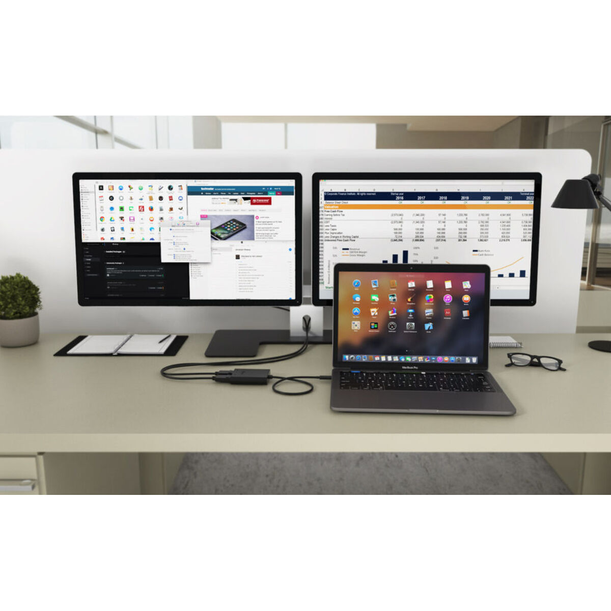 Thunderbolt till USB-C Adapter i-Tec C31DUAL4K60DP - 3