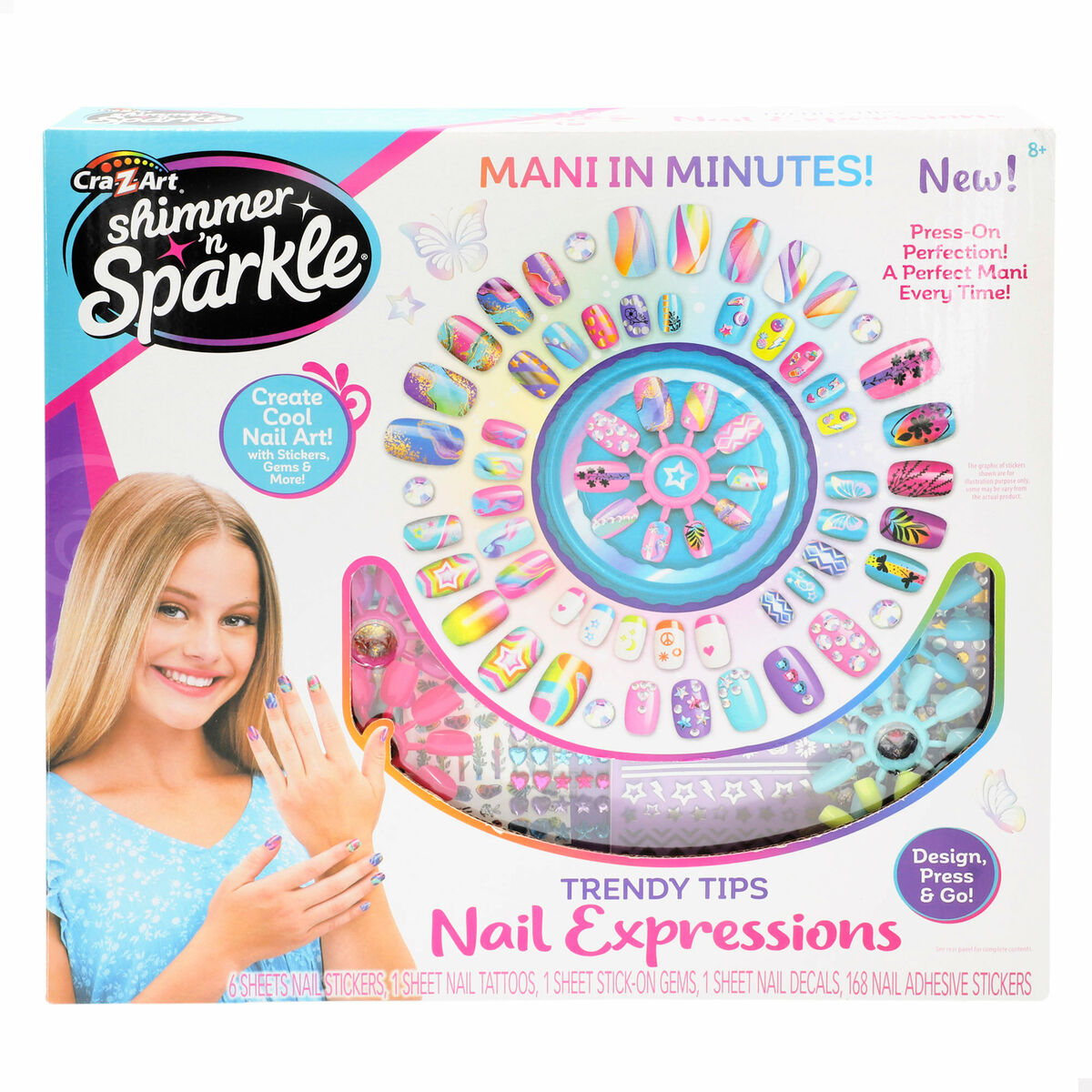 Nageldesignset Cra-Z-Art (4 antal) - 2