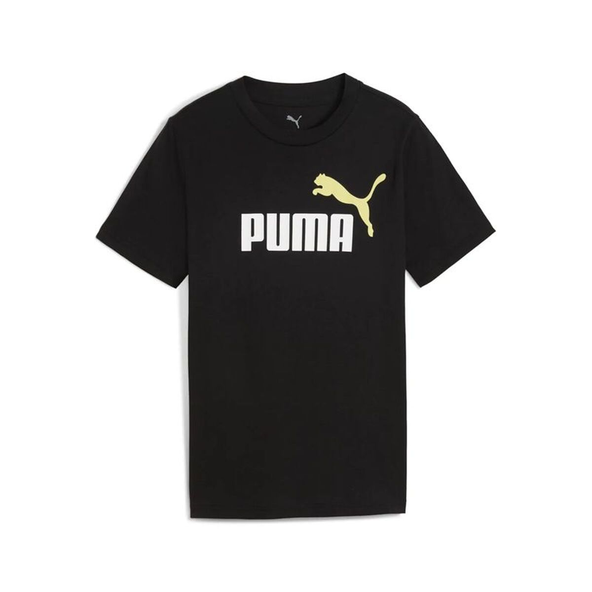 Barn T-shirt med kortärm Puma Essentials 2 Color No.1 Log Svart