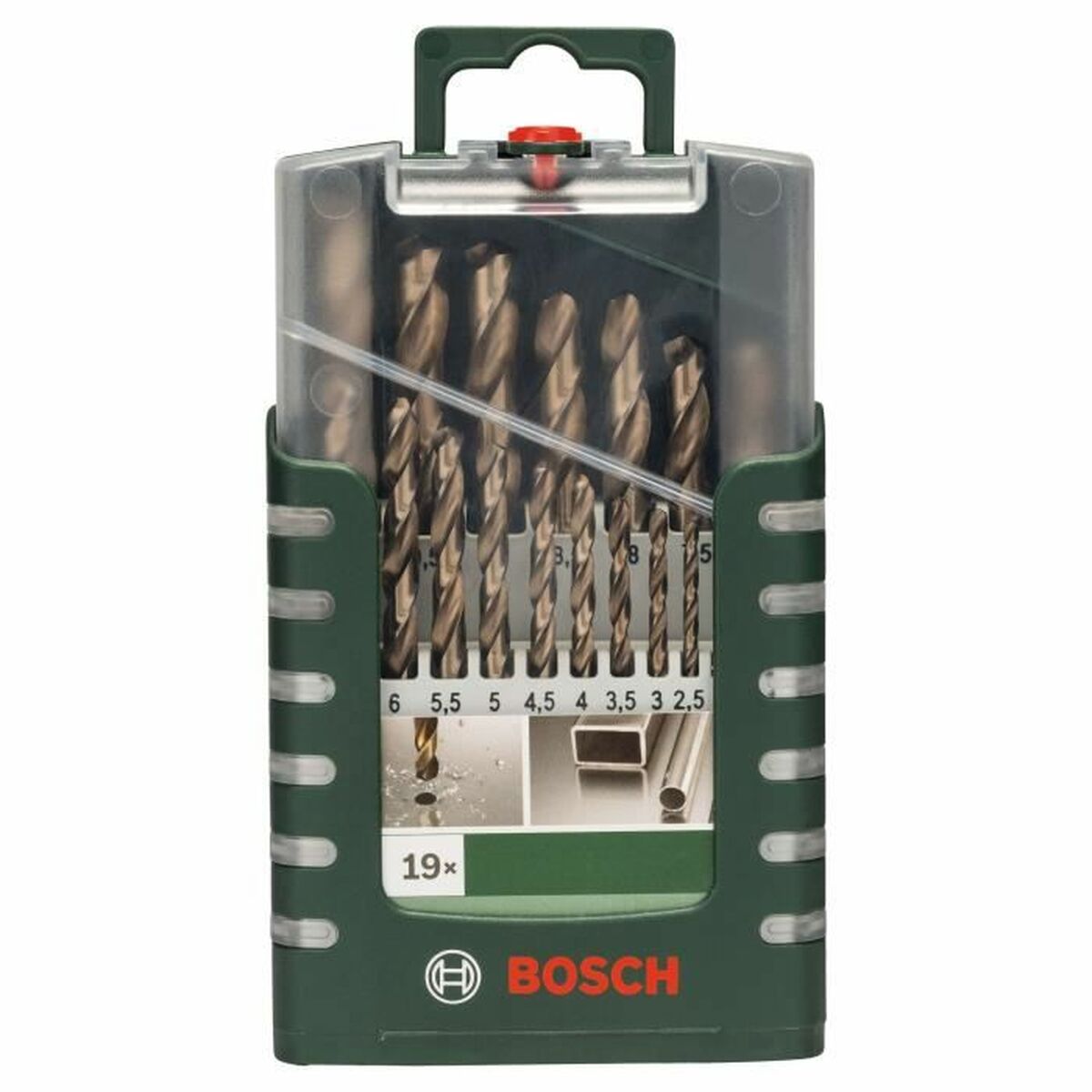 Spolset BOSCH 2609255133 Spiralformade Stål Hög hastighet 19 Delar