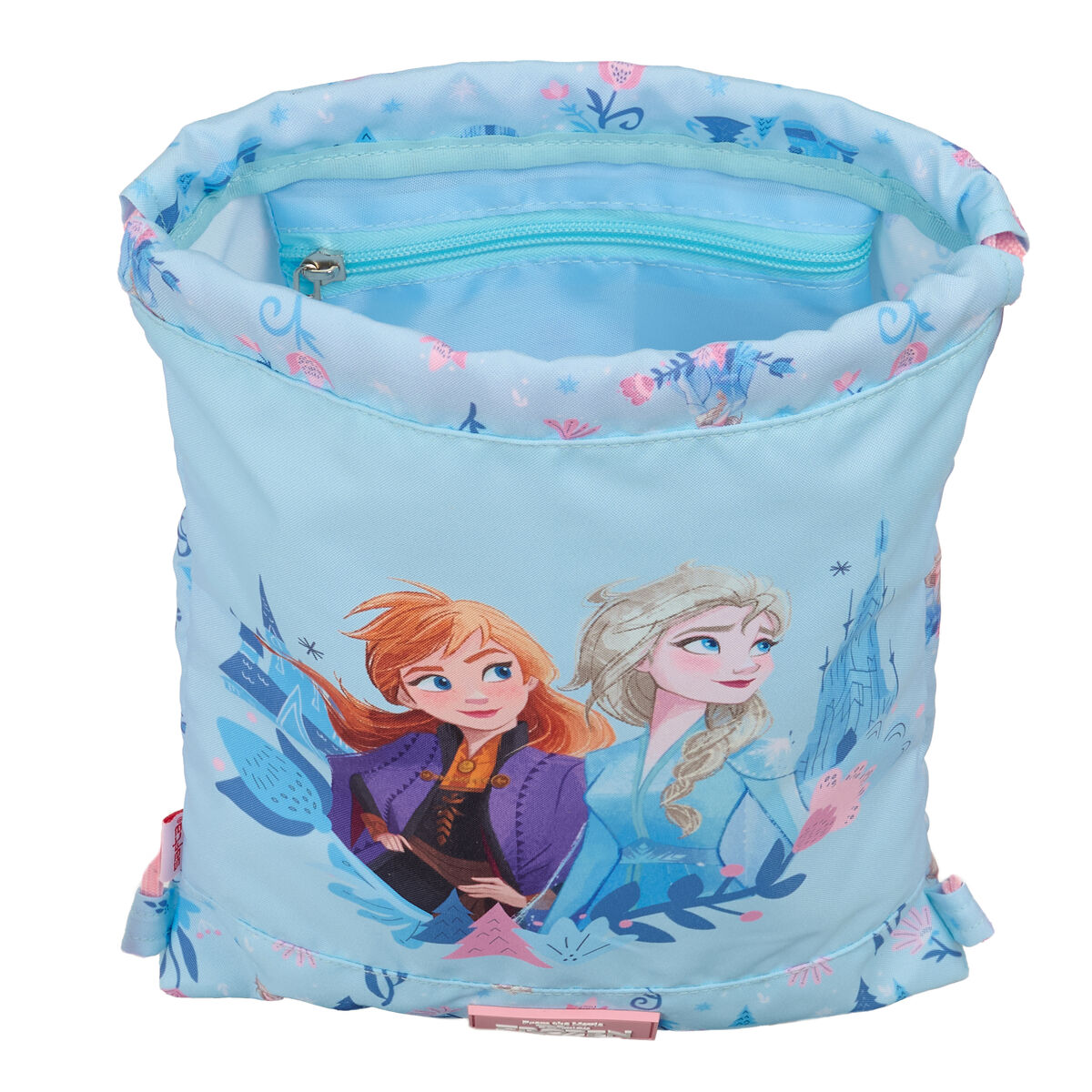 Skopåse med remmar Frozen Ice magic Blå 26 x 34 x 1 cm - 3