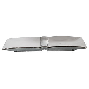 Bordsdekoration Alexandra House Living Vit Silvrig Keramik 31 x 14 x 3 cm