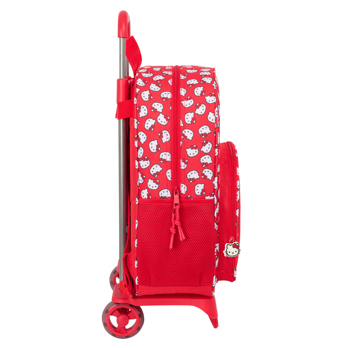 Skolväska med hjul Hello Kitty Iconic Vit Röd 33 x 42 x 14 cm - 3
