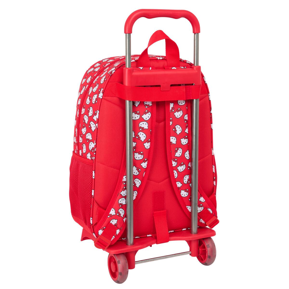 Skolväska med hjul Hello Kitty Iconic Vit Röd 33 x 42 x 14 cm - 2