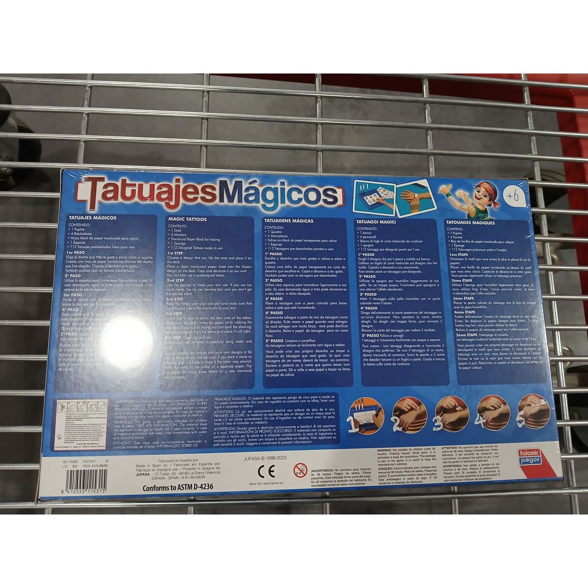 Temporära Tatueringar TATUAJES MAGICOS Falomir 11531 - 2
