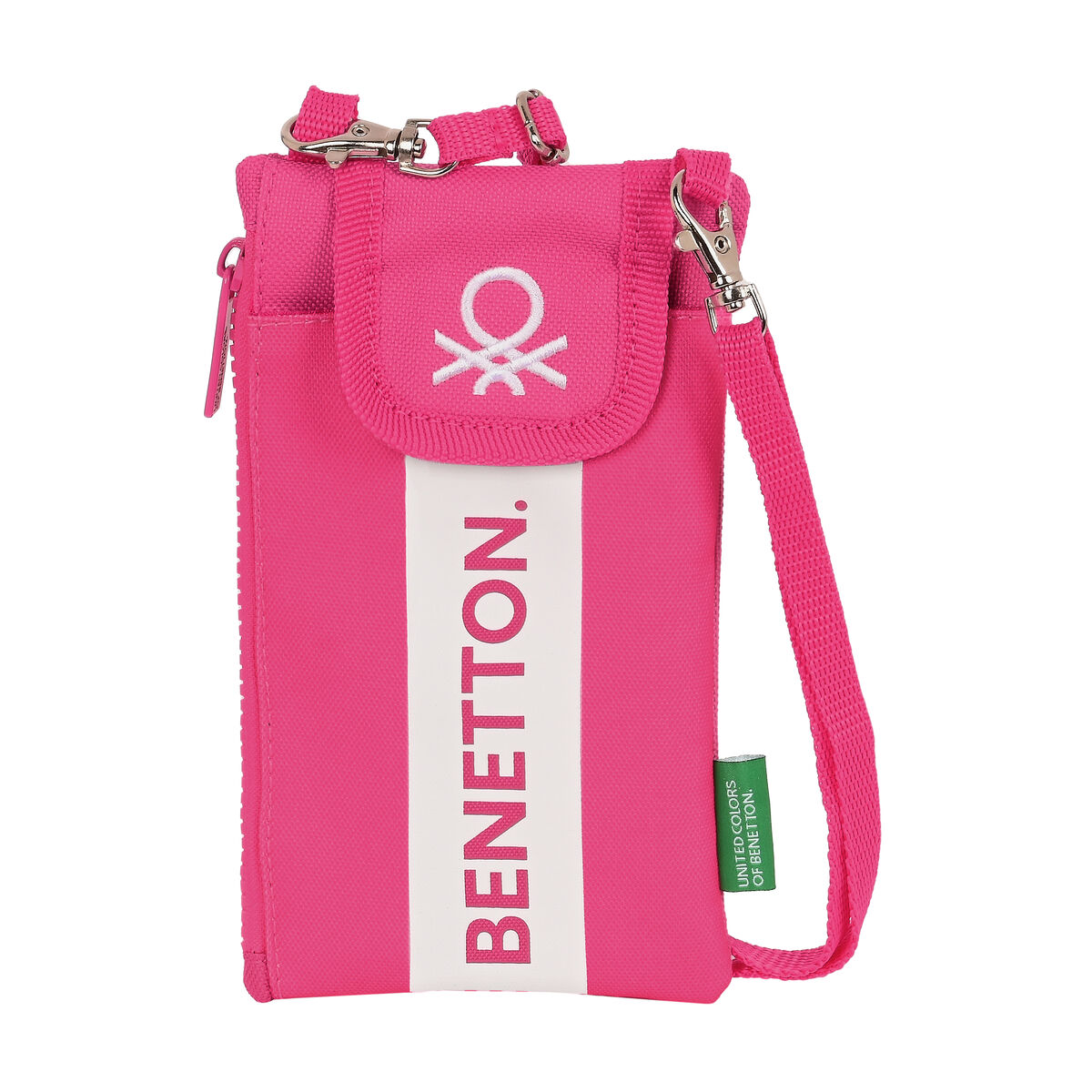 Handväska Benetton Raspberry Mobilfodral Fuchsia