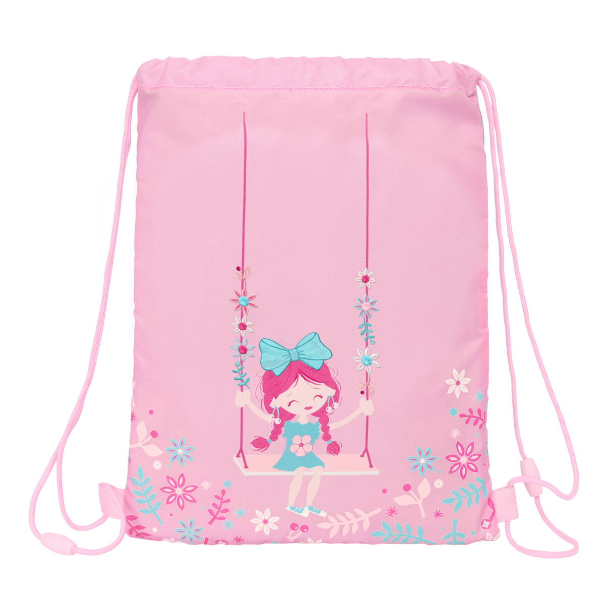 Skopåse med remmar Glow Lab Swing Multicolour 26 x 34 x 1 cm