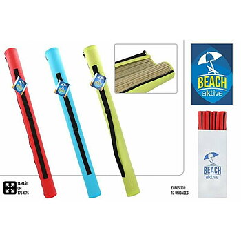 Strandmatta Colorbaby Gul Blå Röd PVC 75 x 175 cm