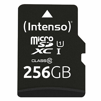 Micro-SD Minneskort med Adapter INTENSO 3423492 256 GB