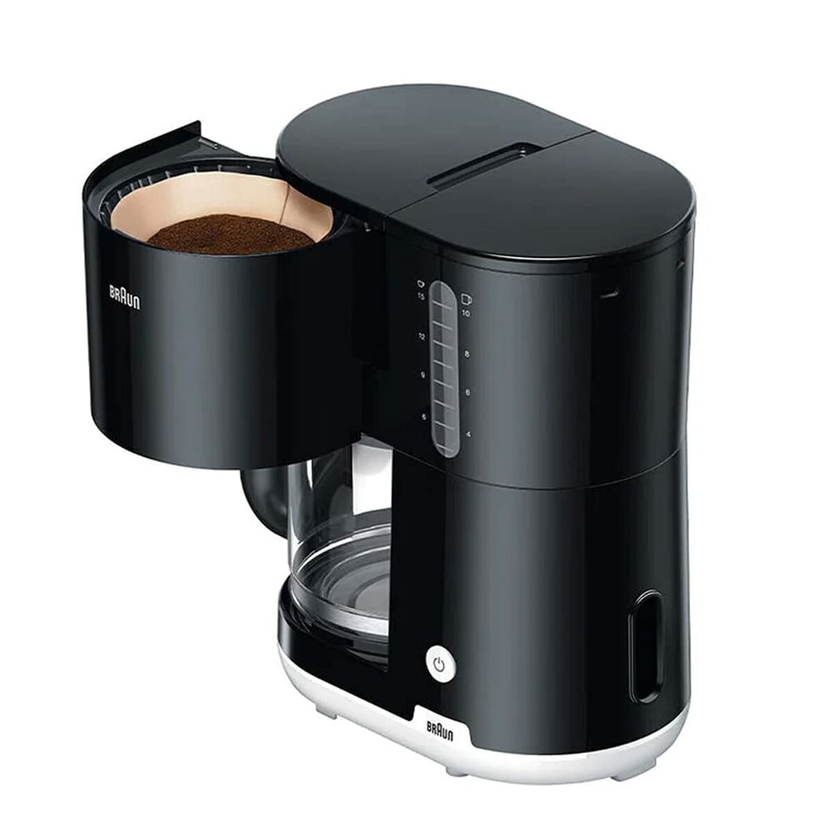 Kaffebryggare Braun KF1100BK 1000 W Svart Svart/Vit 2,5 L - 2