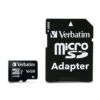 Micro-SD Minneskort med Adapter Verbatim Premium 16 GB