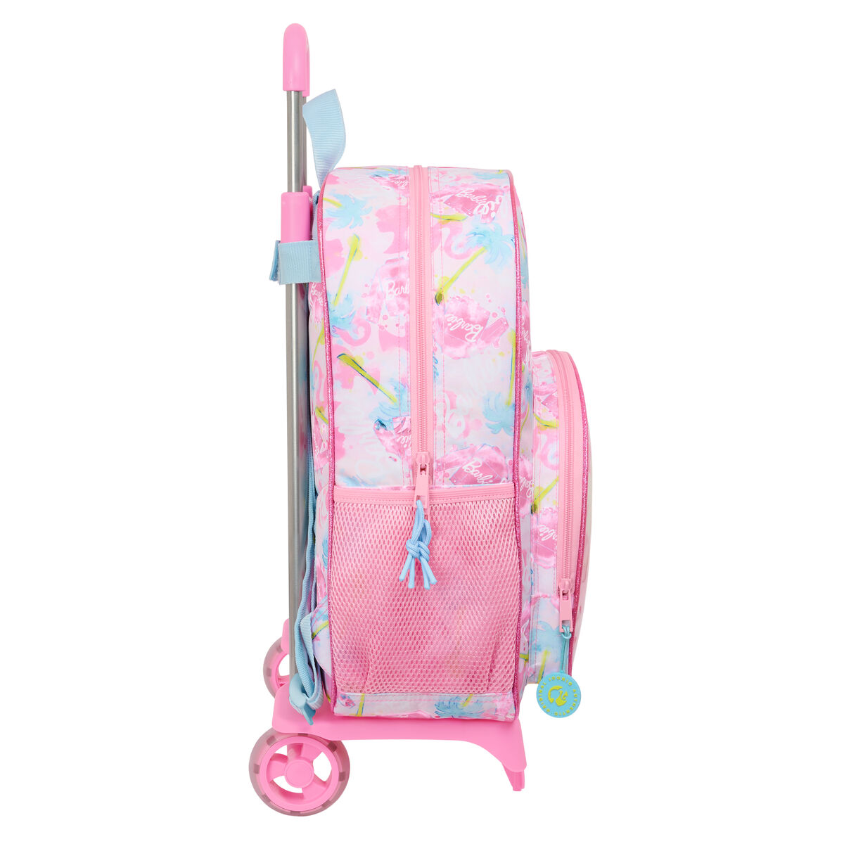 Skolväska med hjul Barbie Painterly Rosa Himmelsblå 33 x 42 x 14 cm - 2
