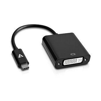 USB C till DVI Adapter V7 V7UCDVI-BLK-1N