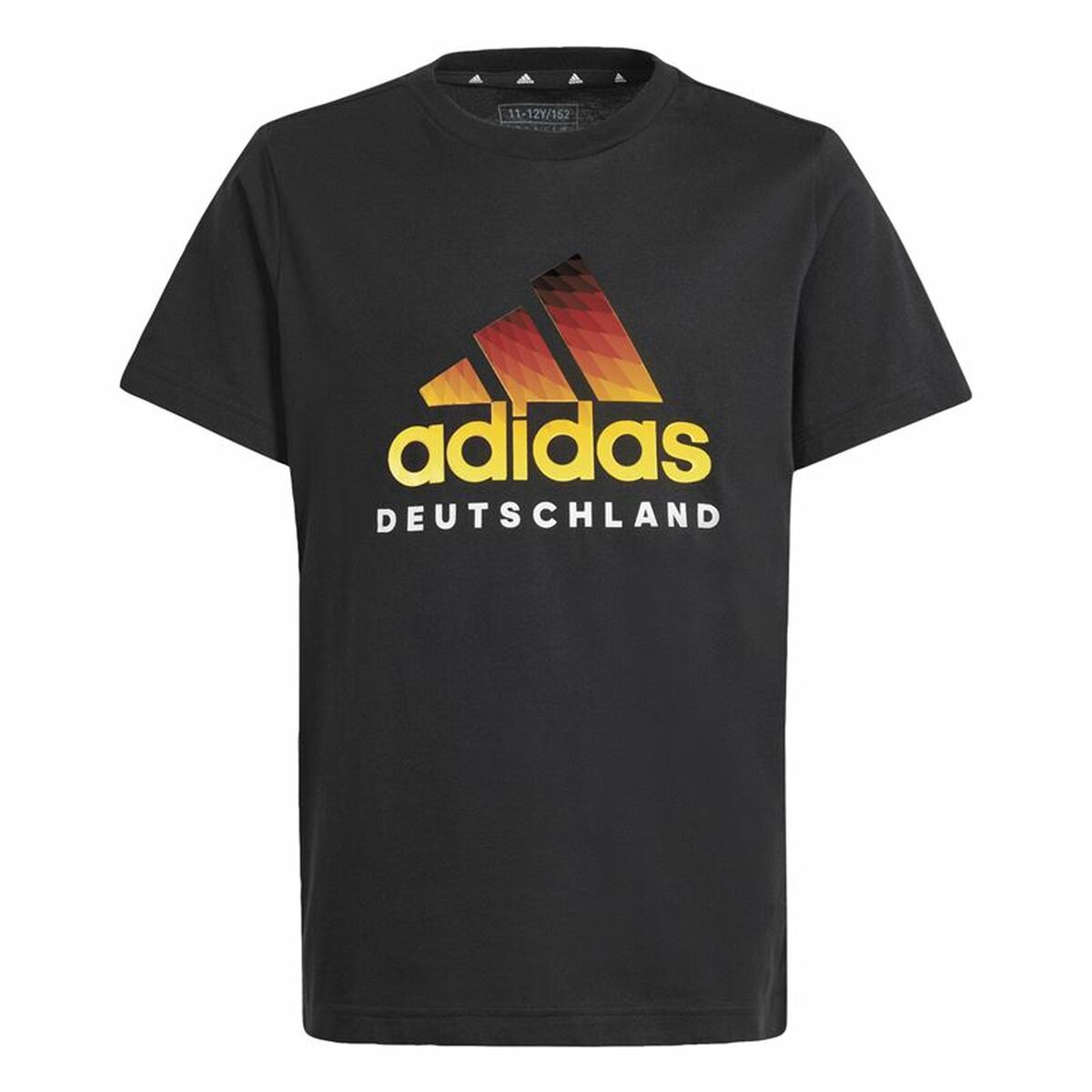 T-shirt med kortärm Adidas Deutschland Svart
