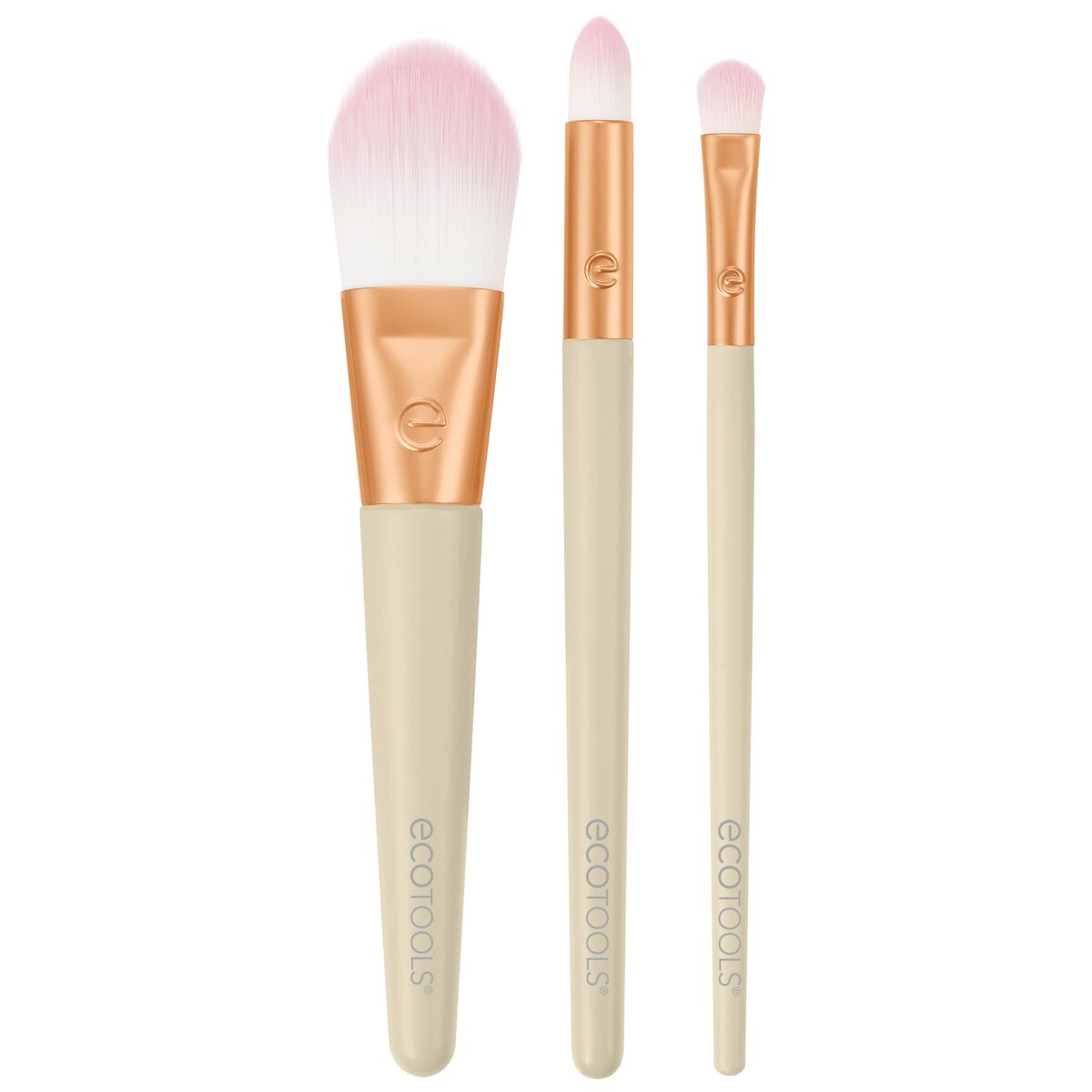 Sminkborstar, set Ecotools Ready Glow Begränsad utgåva 3 Delar - 2