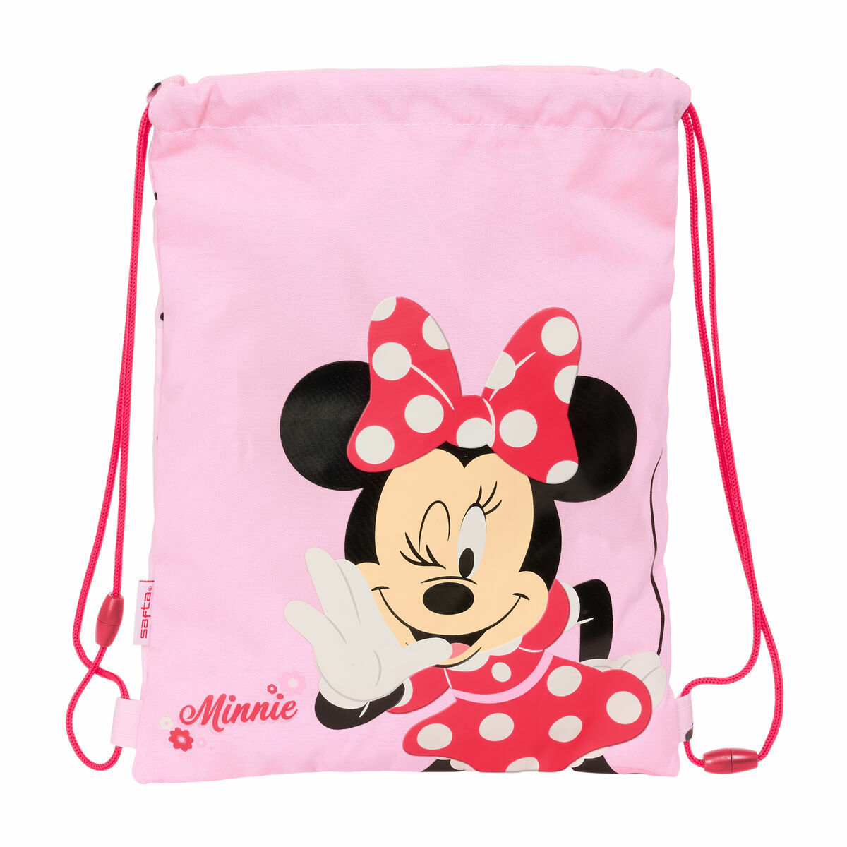 Skopåse med remmar Minnie Mouse Naive Rosa 26 x 34 x 1 cm