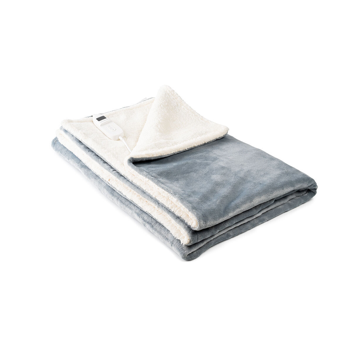 Elektrisk filt InnovaGoods Vit Grå 130 x 180 cm Polyester (Renoverade A)