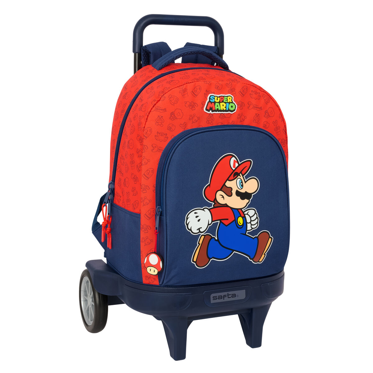 Skolryggsäck Super Mario Trick Röd Mörkblå 33 x 45 x 22 cm