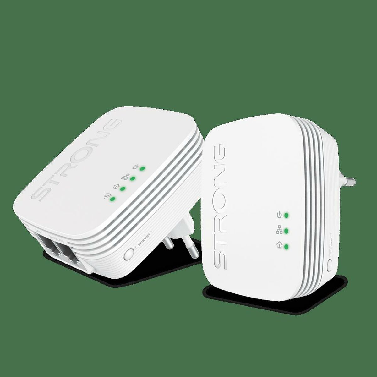 PLC Adapter STRONG Vit (2 antal)