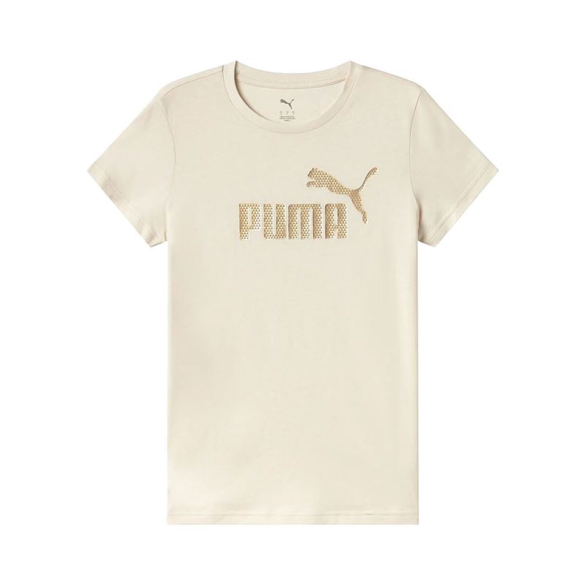 T-shirt med kortärm Herr Puma Essentials+ Textured Foil Beige