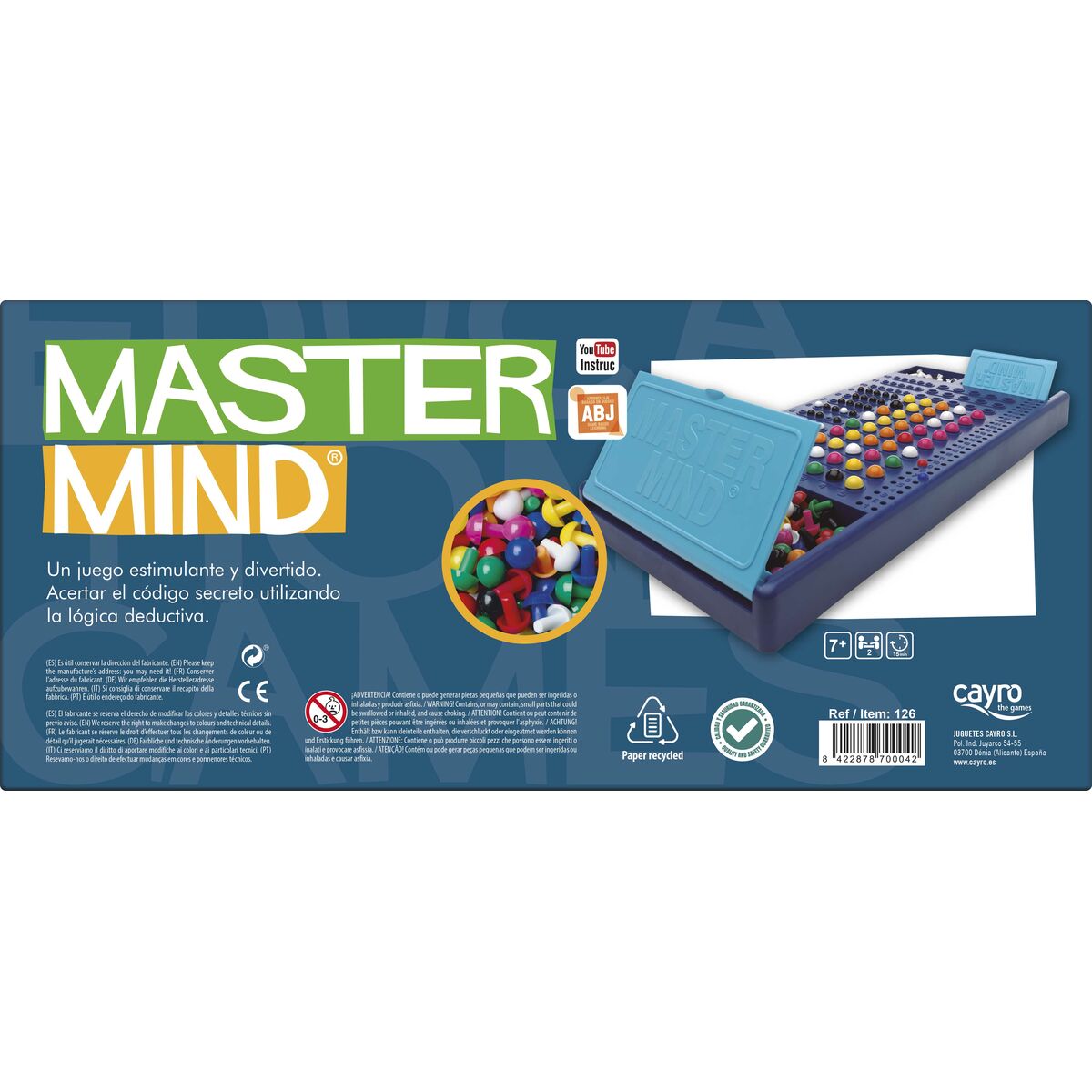 Sällskapsspel Master Mind Cayro - 3