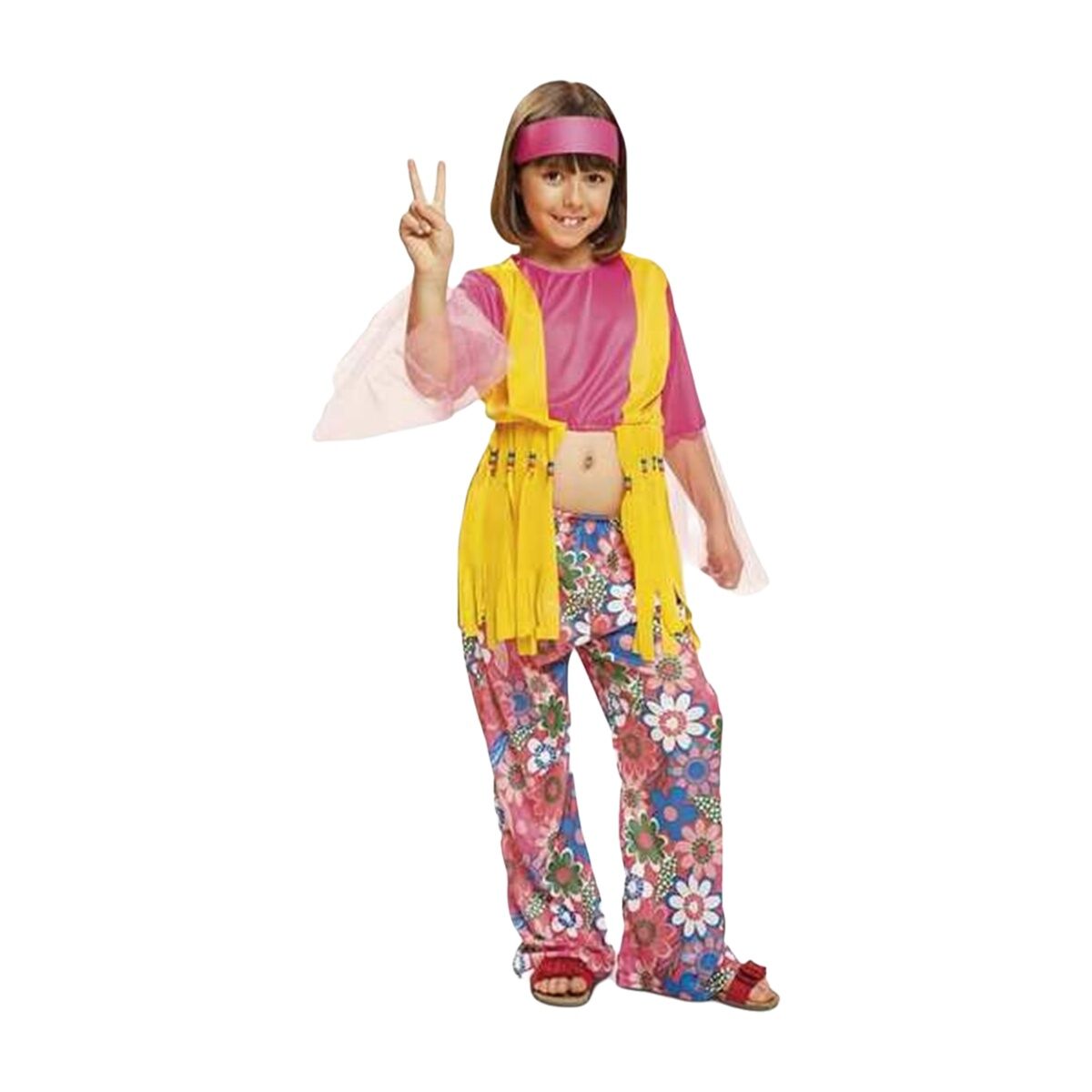 Maskeraddräkt för barn My Other Me Hippie 7-9 år - 2