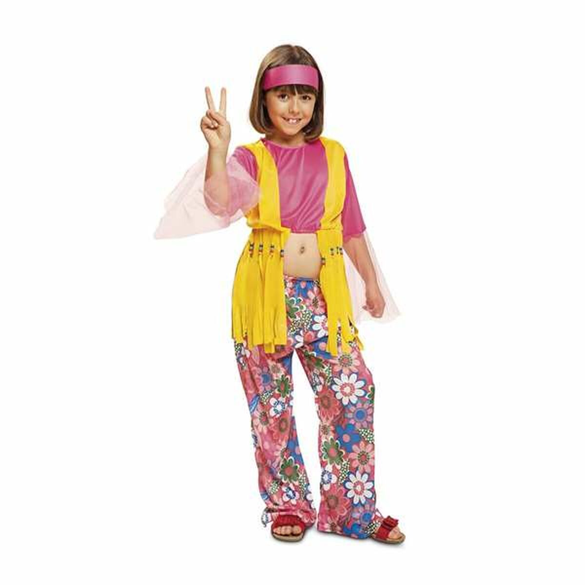 Maskeraddräkt för barn My Other Me Hippie 7-9 år