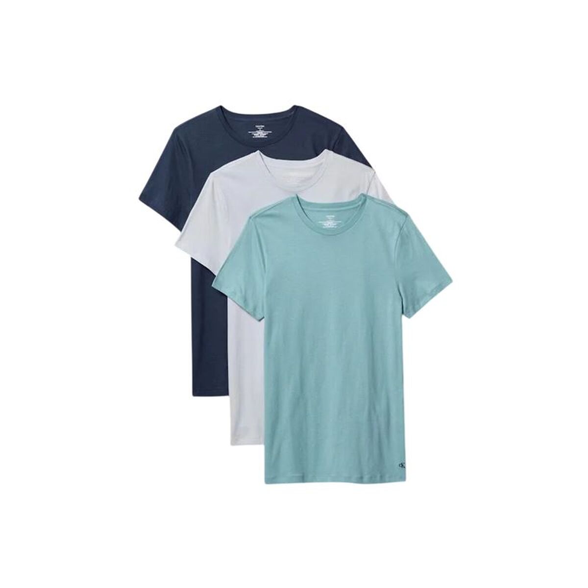 T-shirt med kortärm Herr Calvin Klein Indigo 3 Delar