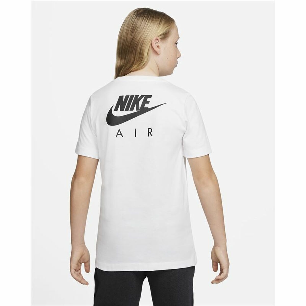 Barn T-shirt med kortärm Nike Air Vit - 2