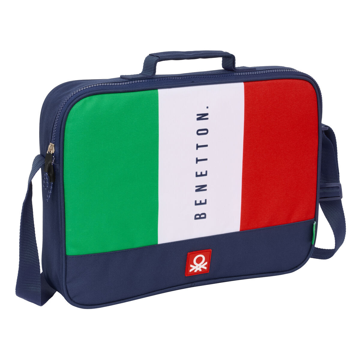 Skolväska Benetton Flag Marinblå 38 x 28 x 6 cm