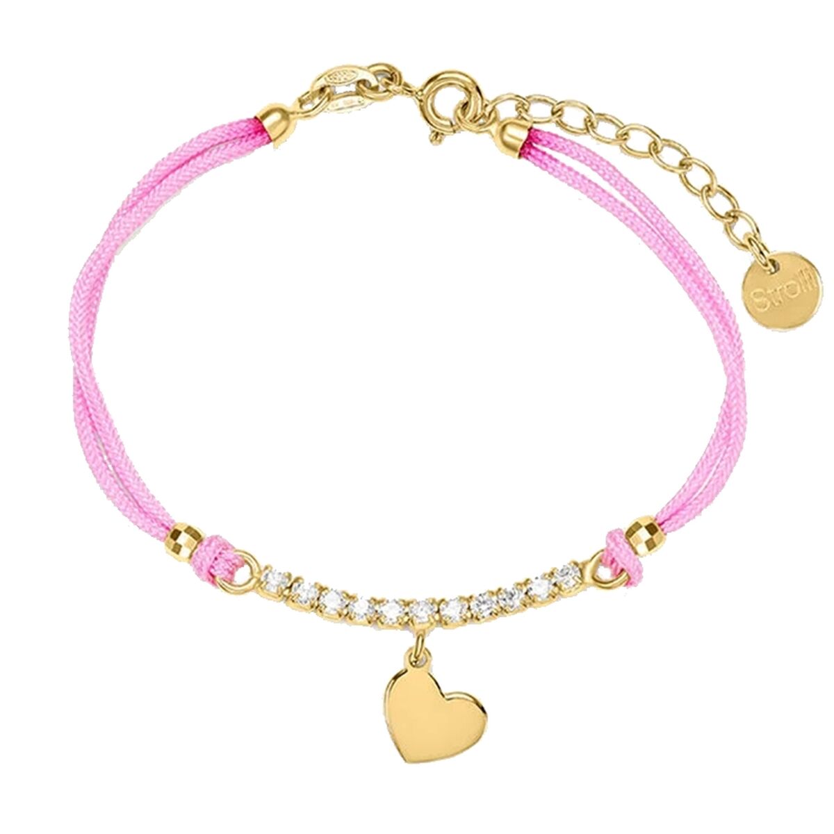 Damarmband Stroili 1697616 Rosa Gyllene