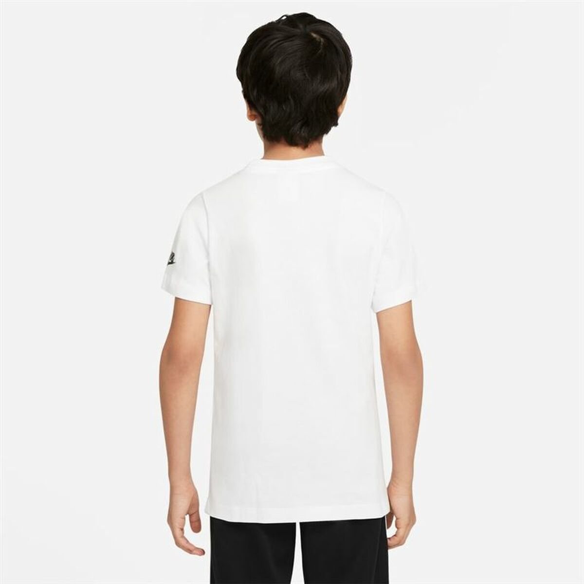 Barn T-shirt med kortärm Nike B-Repeat Vit - 2
