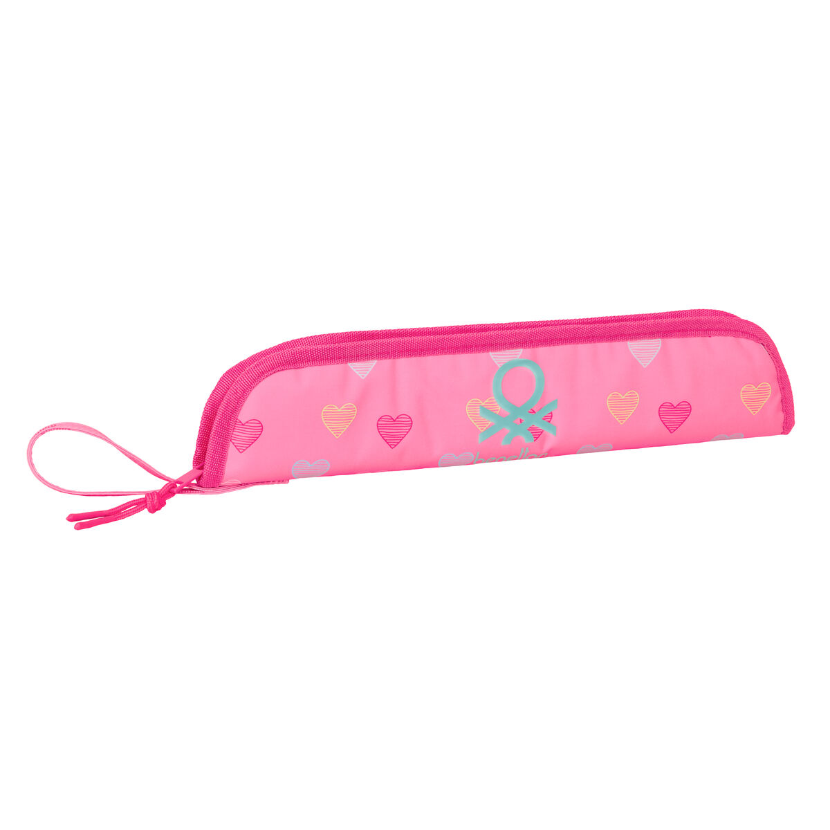 Inspelningsväska Benetton Heart Rosa 37 x 8 x 2 cm