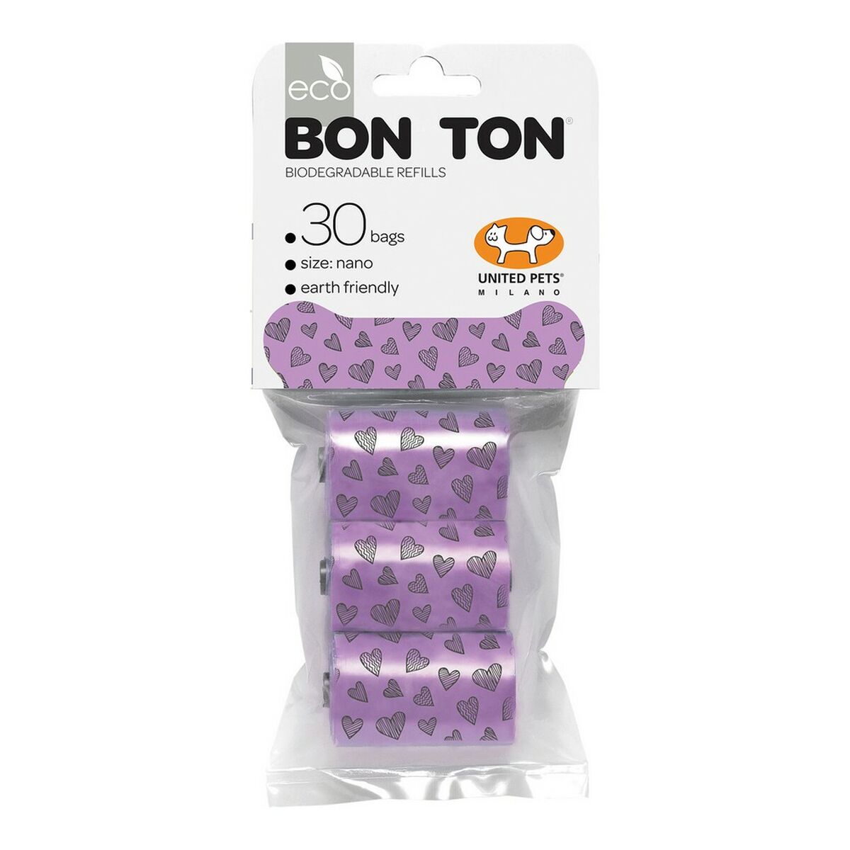 Spypåsar United Pets Bon Ton Nano Hund Purpur (3 x 10 uds)