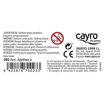 Schackpjäser Cayro 150.9 Plast