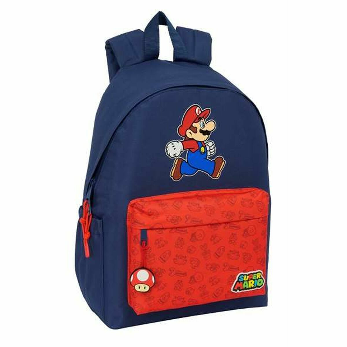 Skolryggsäck Super Mario Trick Röd Mörkblå 31 x 43 x 13 cm