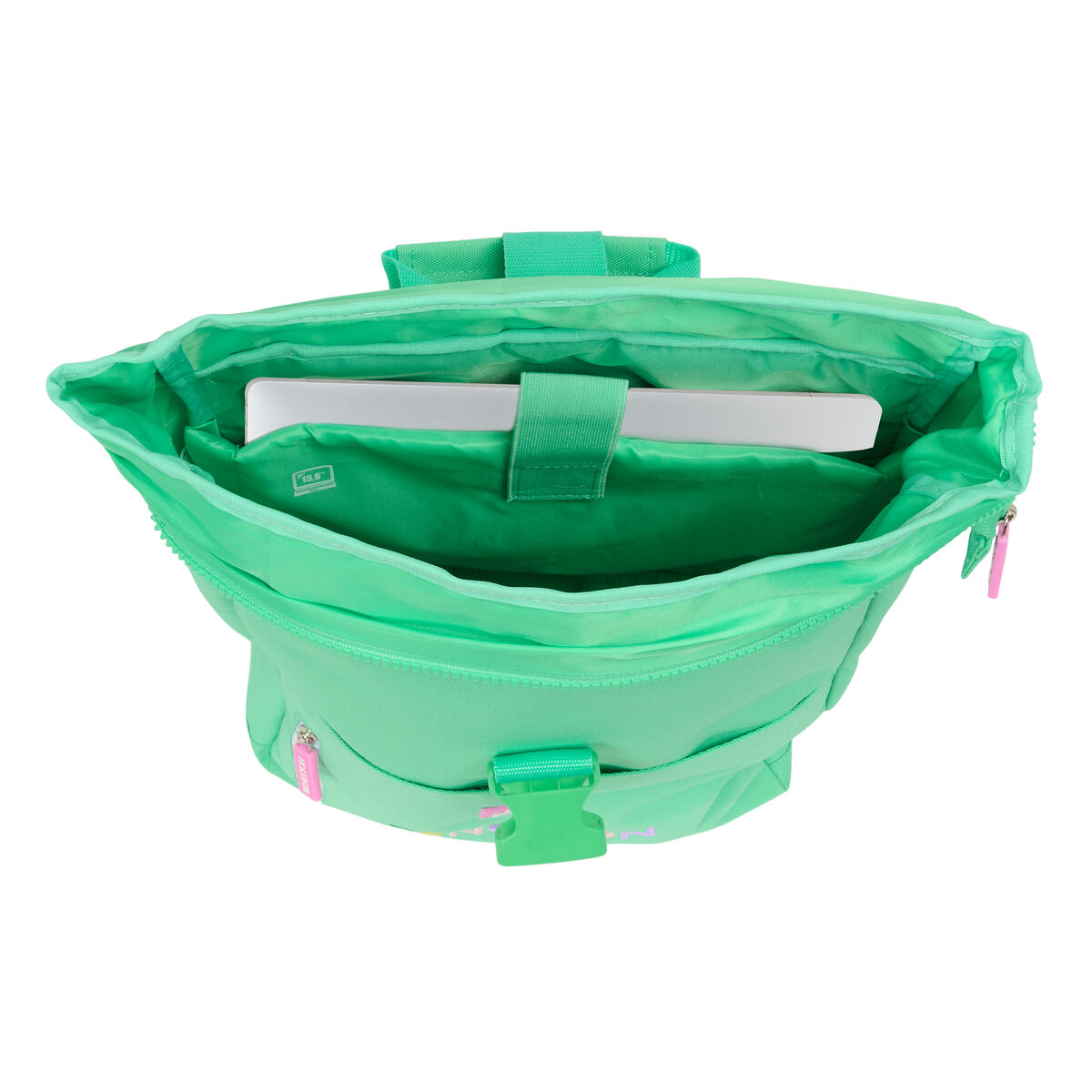 Ryggsäck Casual Benetton Mint Grön - 2