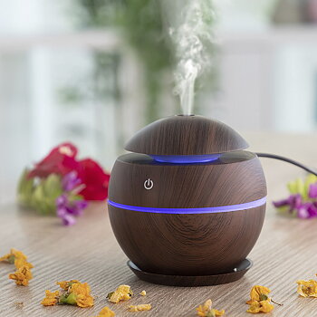 Miniluftfuktare och doftspridare Dark Walnut InnovaGoods