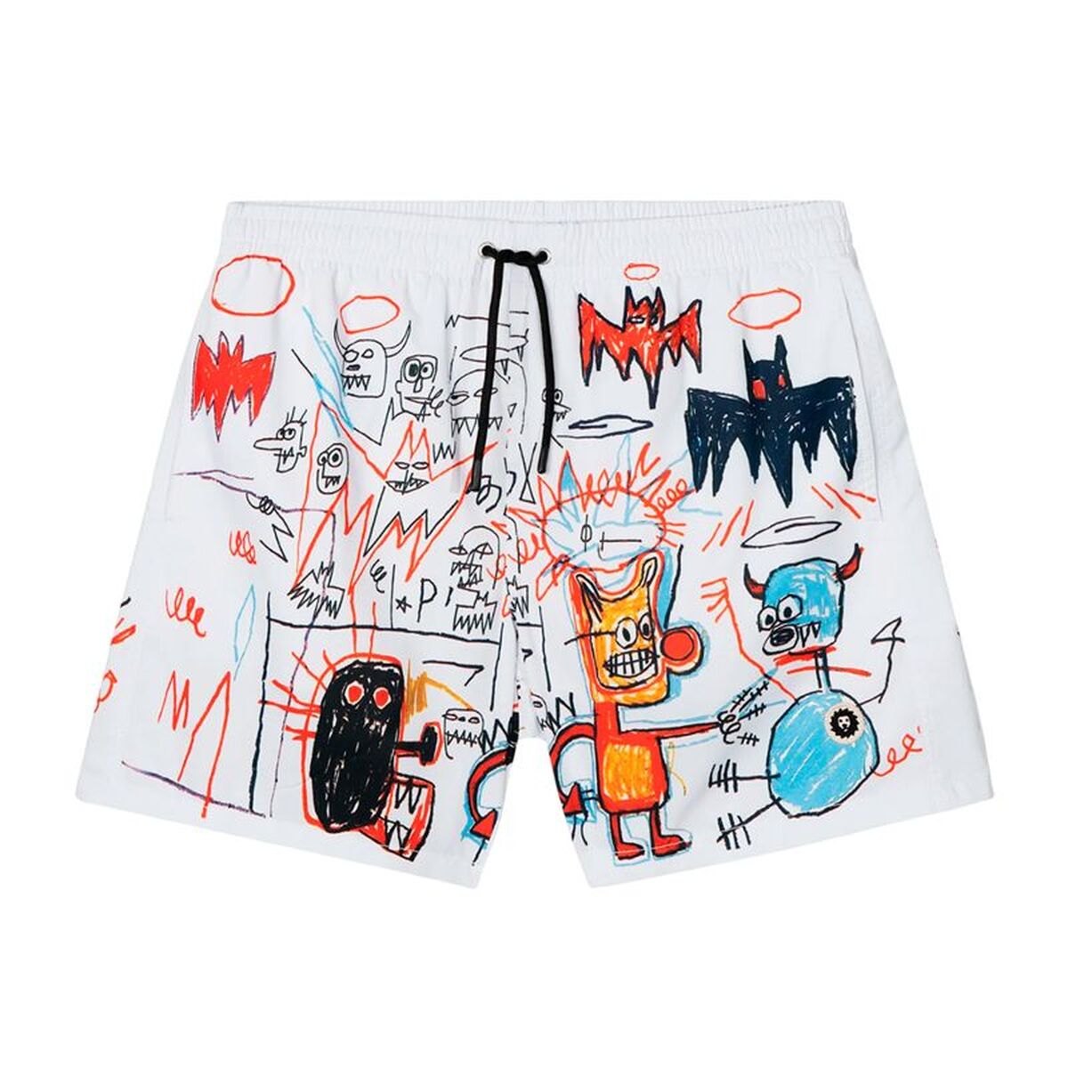 Baddräkt Herr Jimmy Lion BASQUIATBATMANSWIM-MULTICOLOR