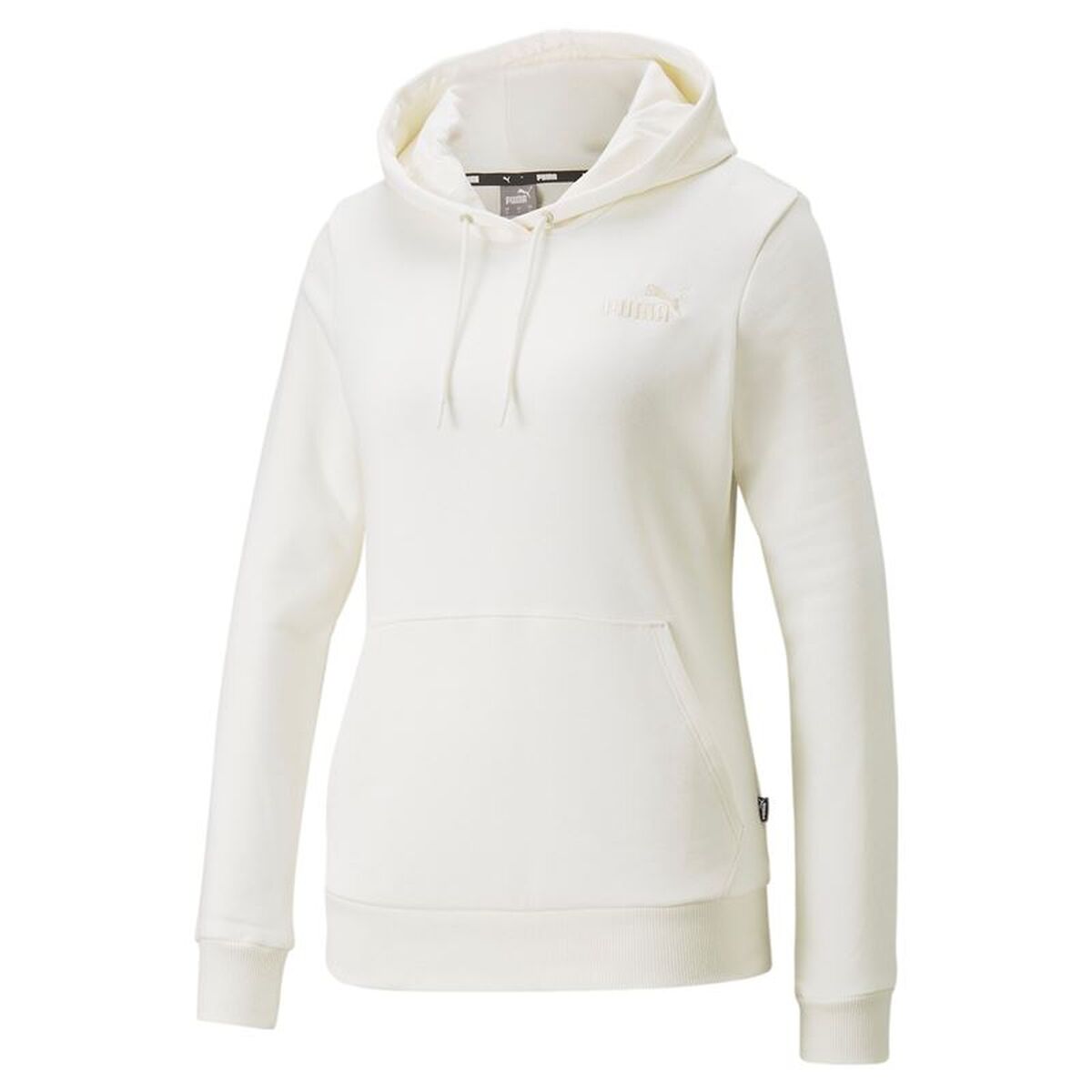 Tröja med huva Dam Puma Essentials Embroidery Vit