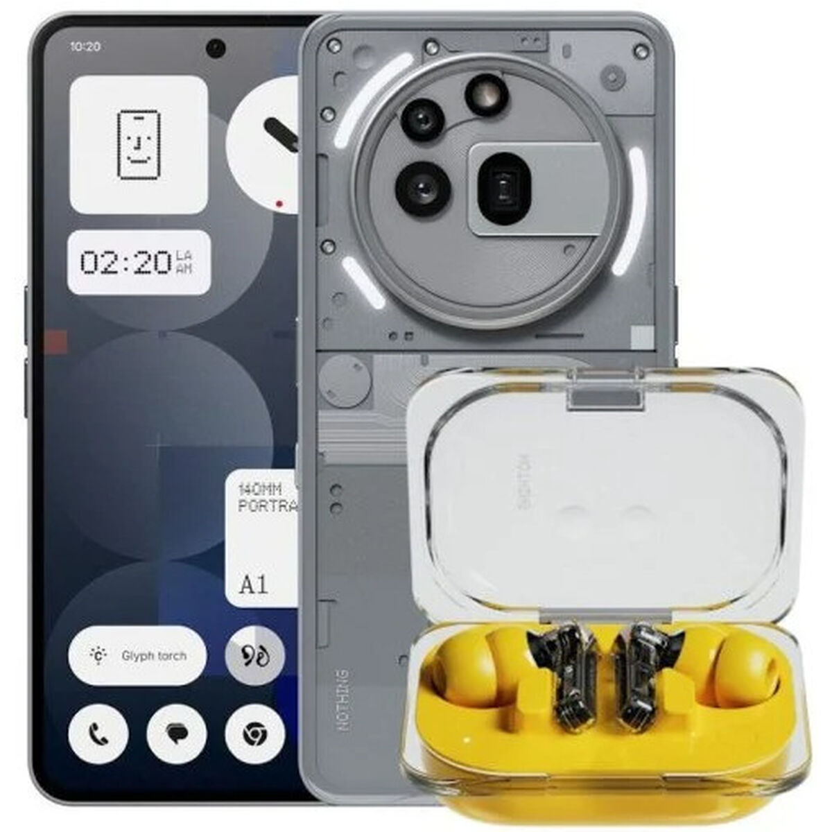 Smartphone Nothing A10400167-BUNDLE2 12 GB RAM 256 GB Gul Grå
