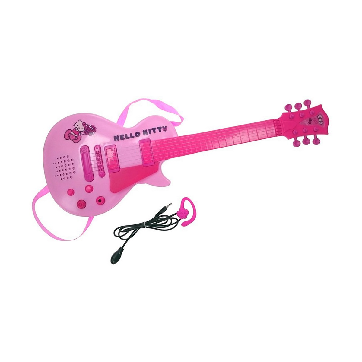 Gitarr för barn Hello Kitty Elektronik Mikrofon Rosa - 2