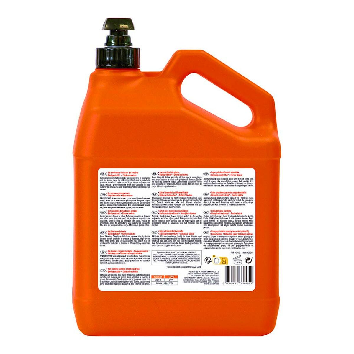 Handtvål Permatex fast orange 5 L - 2