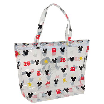 Shoppingväska Mickey Mouse Clubhouse Beach Multicolour Transparent 54 x 35 x 17 cm