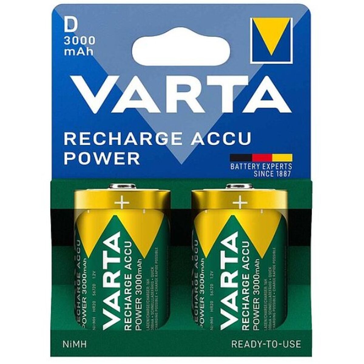 Laddningsbara Batterier Varta 56720101412 1,2 V